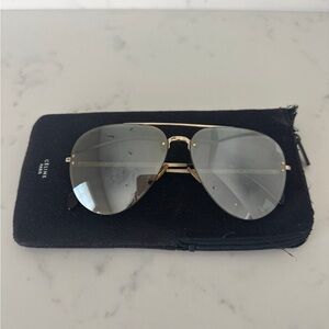Celine Aviator Sunglasses in Gold with Gray Lenses